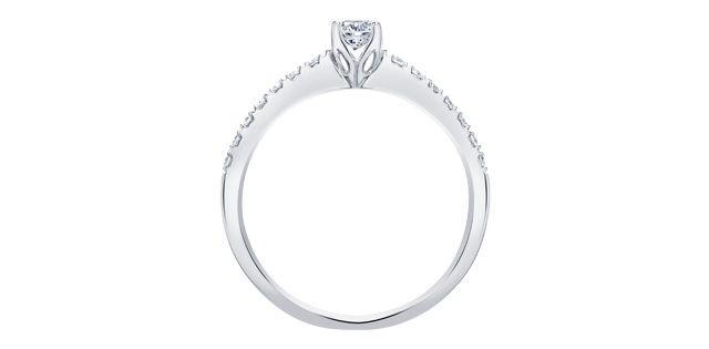 Maple Leaf 18KPD .47TW Diamond Engagement Ring R30506 Eternal Flames