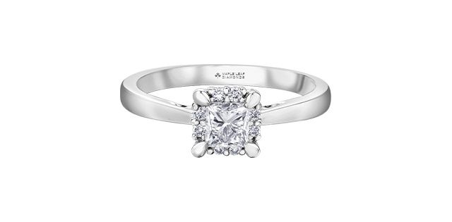 Maple Leaf 18KPD .55TW Diamond Engagement Ring R31046 Eternal Flames