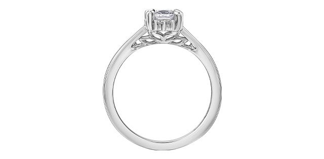 Maple Leaf 18KPD .55TW Diamond Engagement Ring R31046 Eternal Flames