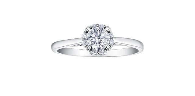 Maple Leaf Diamond 18KPD .58TW Engagement Ring R31021 Eternal Flames