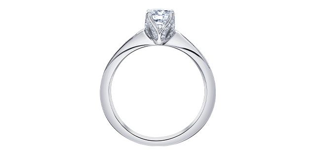 Maple Leaf 18KPD .80TW Diamond Engagement Ring R30908 Eternal Flames