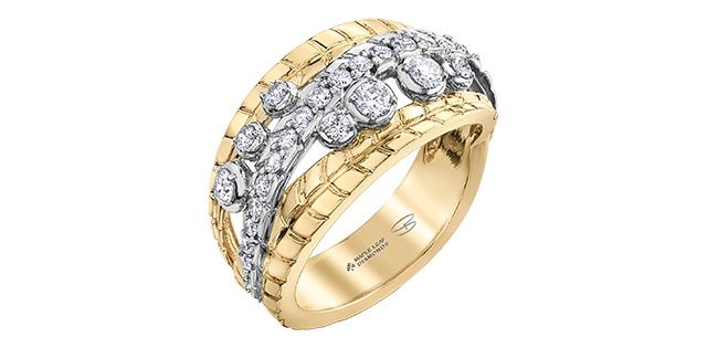 Maple Leaf 14KYW .55TW Diamond Ring R52E79 Shelly Purdy Seasons