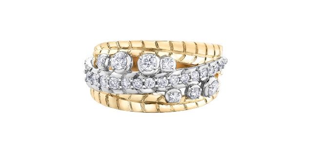 Maple Leaf 14KYW .55TW Diamond Ring R52E79 Shelly Purdy Seasons