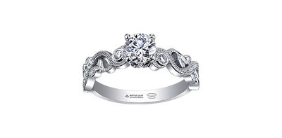 Maple Leaf 18KPD .65TW Diamond Engagement Ring R30147 Shelly Purdy Seasons