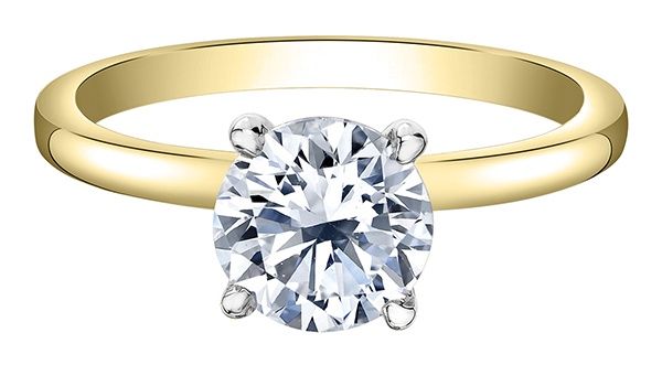 Lab Diamond 14KYW 1.50TW Engagement Ring R10084 Diamond Evolution