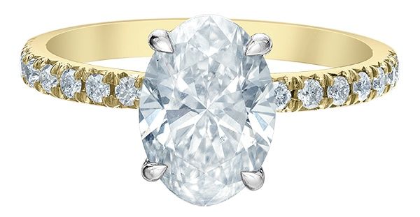 Lab Diamond 14KYW 2.25TW Engagement Ring R31270 Diamond Evolution