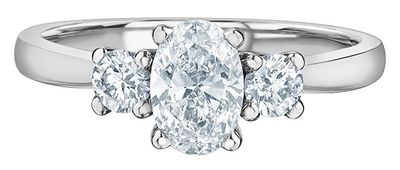 Lab Diamond 14KW 1.05TW Engagement Ring R31006 Diamond Evolution