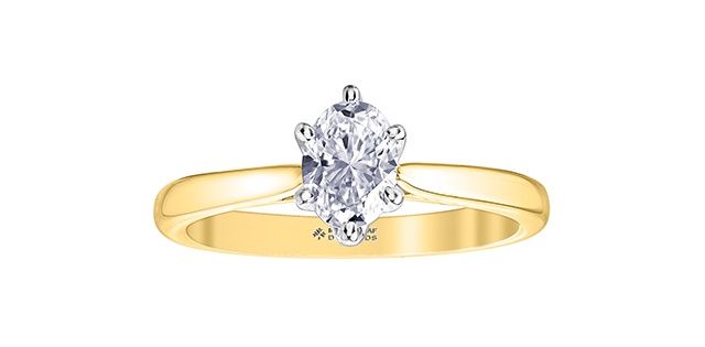 Maple Leaf 18KYW .50TW Diamond Engagement Ring R10127 Eternal Flames