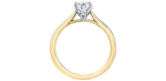 Maple Leaf 18KYW .50TW Diamond Engagement Ring R10127 Eternal Flames