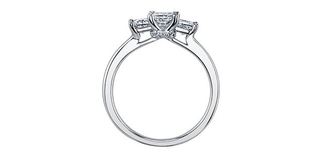 Maple Leaf 18KPD 1.04TW Diamond Engagement Ring R30202 Circle of Love