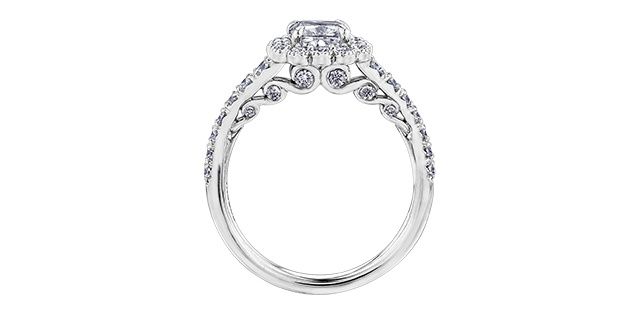 Maple Leaf 18KPD 1.10TW Diamond Engagement Ring R30166 Tides of Love