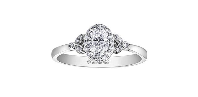 Maple Leaf 14KW .50TW Diamond Engagement Ring R31031