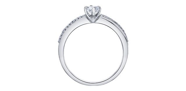 Maple Leaf 14KW .55TW Diamond Engagement Ring R31471