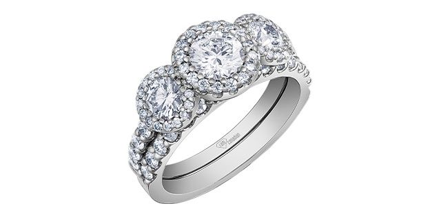 Maple Leaf 14KW 1.40TW Diamond Engagement Ring R30054