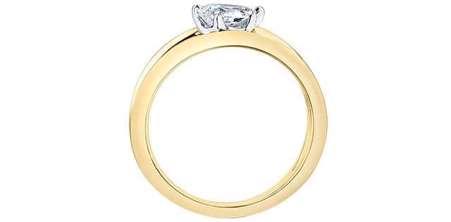 Maple Leaf 14KYW .50TW Diamond Engagement Ring R10135