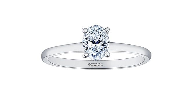 Maple Leaf 18KPD .50TW Diamond Engagement Ring R10128