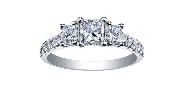 Maple Leaf 18KPD .75TW Diamond Engagement Ring R3636