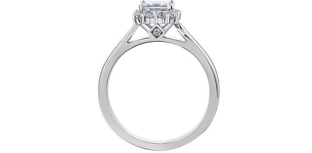 Maple Leaf 18KPD .50TW Diamond Engagement Ring R3930
