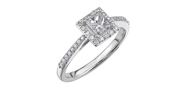 Maple Leaf 18KPD .70TW Diamond Engagement Ring R3811