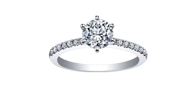Maple Leaf 18KPD .48TW Diamond Engagement Ring R3719
