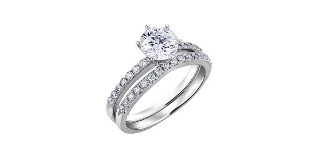Maple Leaf 18KPD .48TW Diamond Engagement Ring R3719