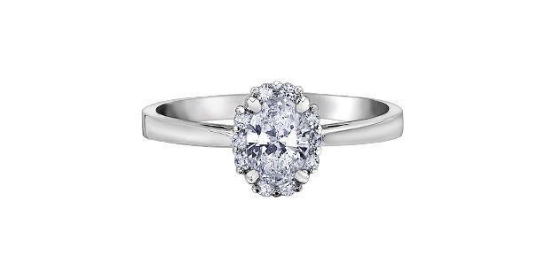 Maple Leaf 18KPD .35TW Diamond Engagement Ring R30034
