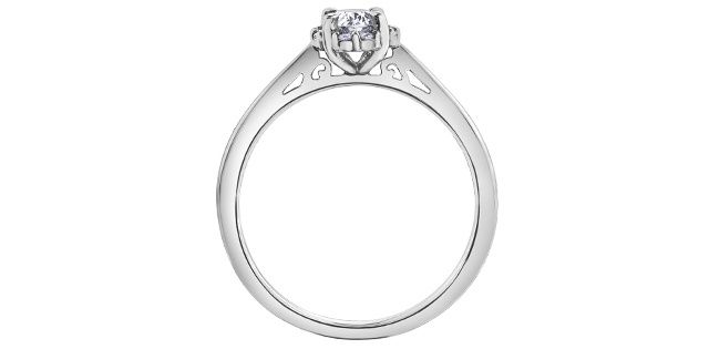 Maple Leaf 18KPD .35TW Diamond Engagement Ring R30034