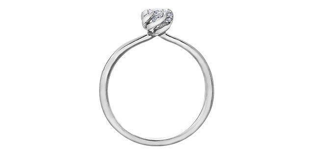 Maple Leaf 18KPD .35TW Diamond Engagement Ring R30481 Winds Embrace