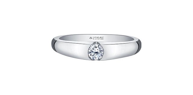 Maple Leaf 14KW .18TW Diamond Ring R1539