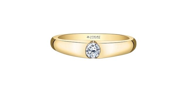 Maple Leaf 14KY .18TW Diamond Ring R1539