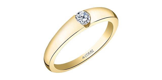 Maple Leaf 14KY .18TW Diamond Ring R1539