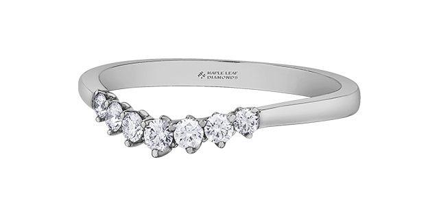 Maple Leaf 14KW .23TW Wedding Band R50L72