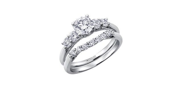 Maple Leaf 18KPD .20TW Diamond Wedding Band R3369 Eternal Flames