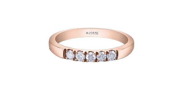 Maple Leaf 14KR .25TW Diamond Band R50L08
