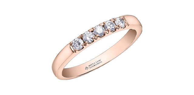 Maple Leaf 14KR .25TW Diamond Band R50L08
