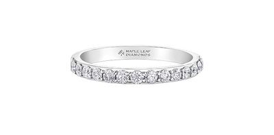 Maple Leaf 18KPD .50TW Diamond Band R50L14