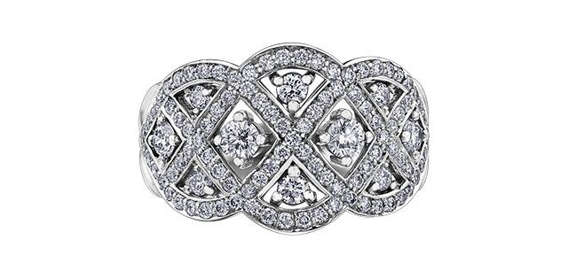 Maple Leaf 18KPD 1.00TW Diamond Ring R52D06