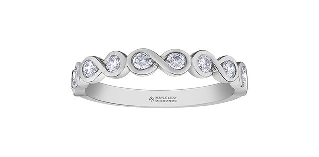 Maple Leaf 14KW .40TW Diamond Band R50L78