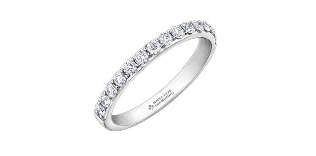 Maple Leaf 18KPD .40TW Diamond Band R50L14