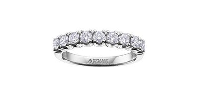 Maple Leaf 18KPD .50TW Diamond Band R50D91