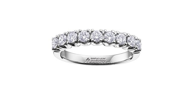 Maple Leaf 18KPD .50TW Diamond Band R50D91