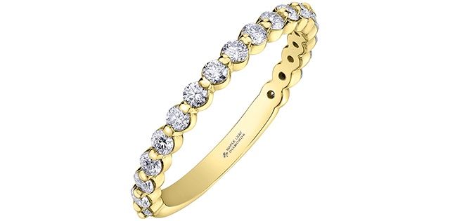 Maple Leaf 18KY .60W Diamond Band R50L93
