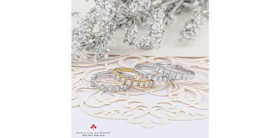 Maple Leaf Diamond Bands
