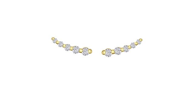 Corona Diamond 10KY .25TW Earrings EE4672