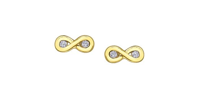 Corona Diamond 10KY .02TW Earrings EE4648