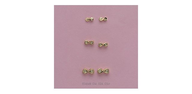 Corona Diamond 10KY .02TW Earrings EE4648