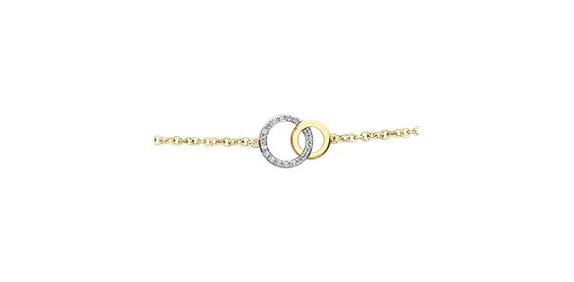Corona Diamond 10KY .14TW Bracelet EE4249