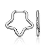 SteelX Earrings Huggies Stainless Steel - Star T2XH230100
