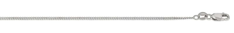 Bella 10K White Gold Curb Link 20&quot; Chain 2027