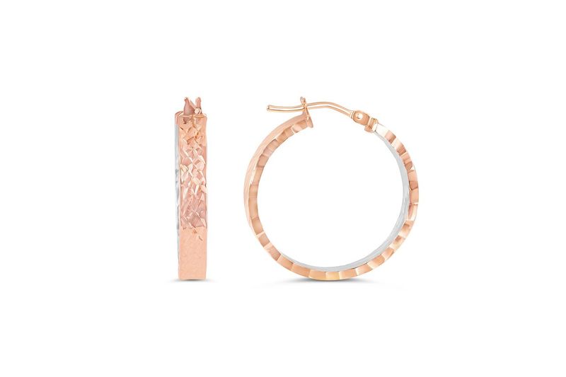 Bella Earrings 10KR Gold Hoop 1031E